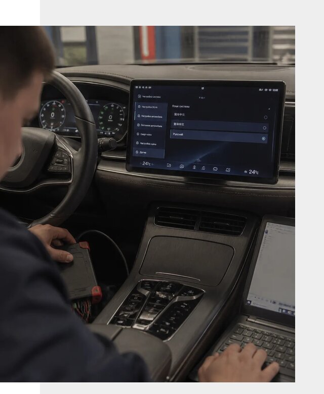 Русификация автомобиля BYD HAN для эксплуатации в Анапе